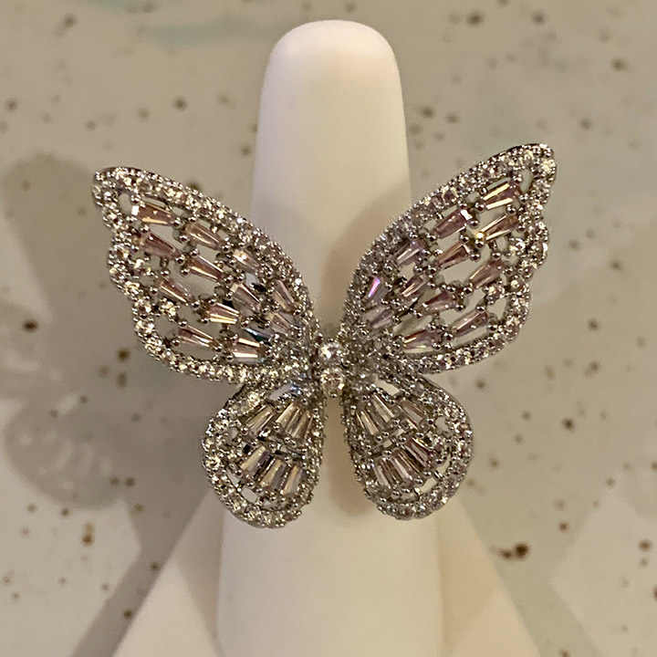 Rose Gold Butterfly Ring - Accessoire By V